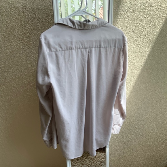 DONATED- Soft light gray button down - Picture 7 of 8